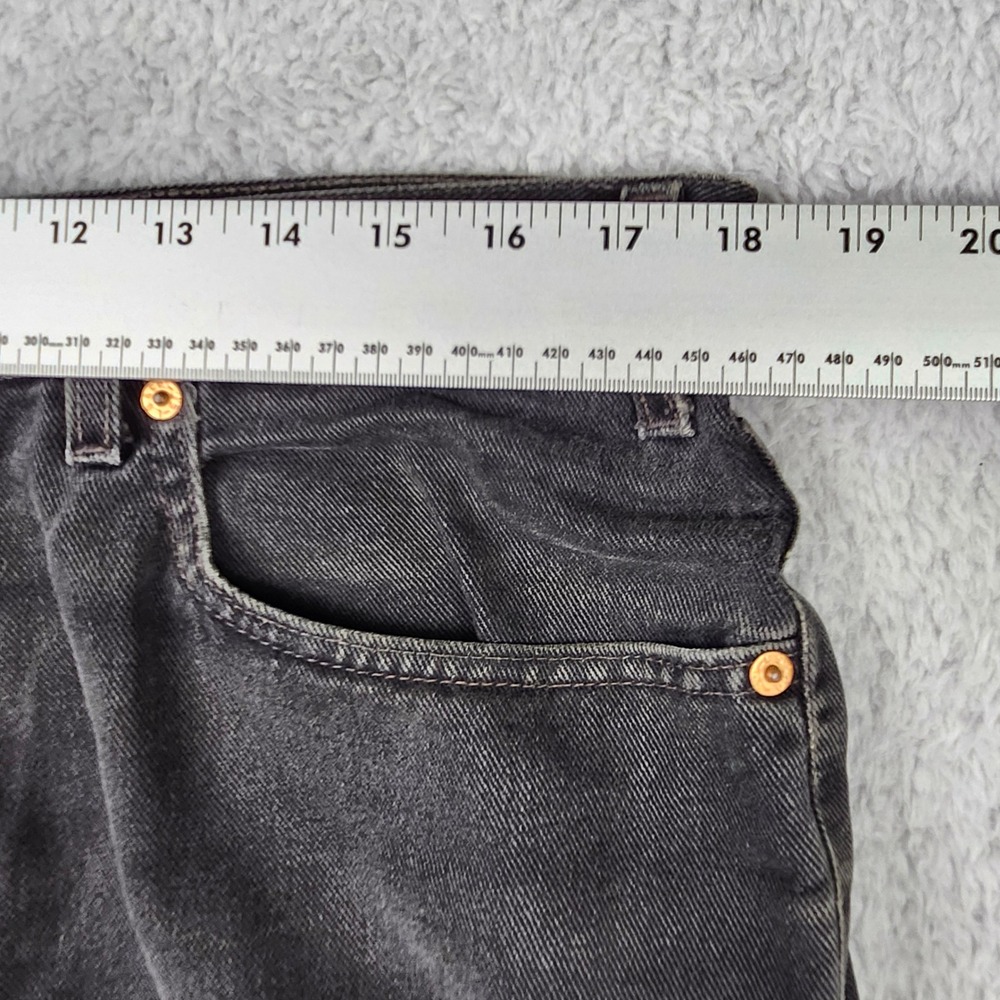 Levi's 550 Relaxed Fit Jeans Mens 38x32 Black Denim VTG 90s Y2K Grunge Skater - Picture 10 of 14